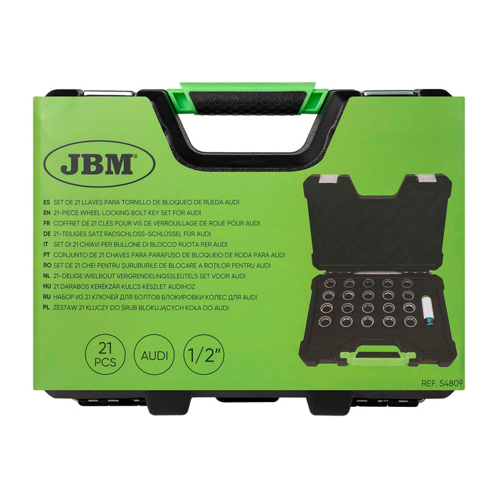 SET DE 22 LLAVES PARA TORNILLO DE BLOQUEO DE RUEDA AUDI