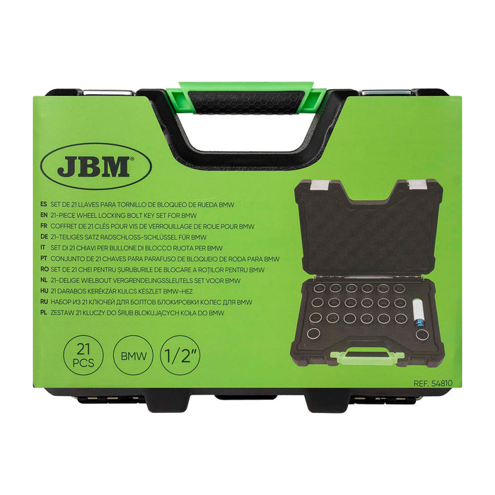 SET DE 21 LLAVES PARA TORNILLO DE BLOQUEO DE RUEDA BMW