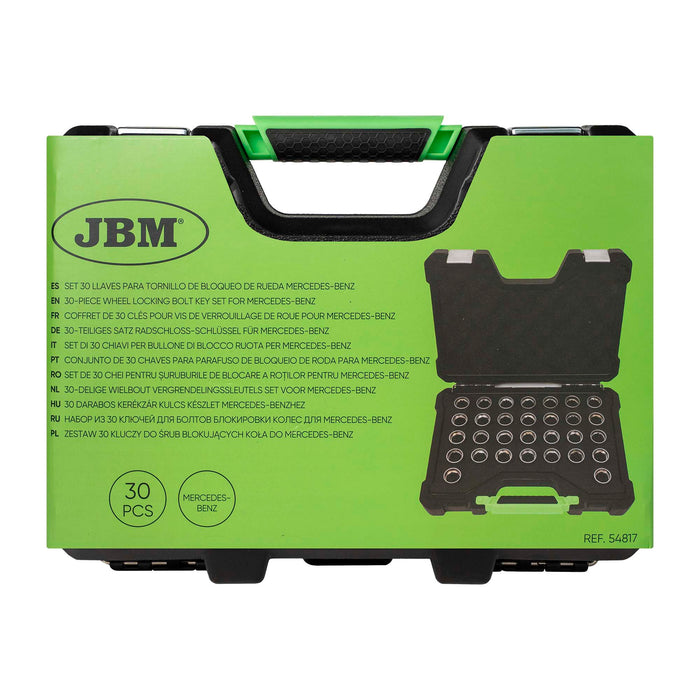 SET 30 LLAVES PARA TORNILLO DE BLOQUEO DE RUEDA MERCEDES-BENZ