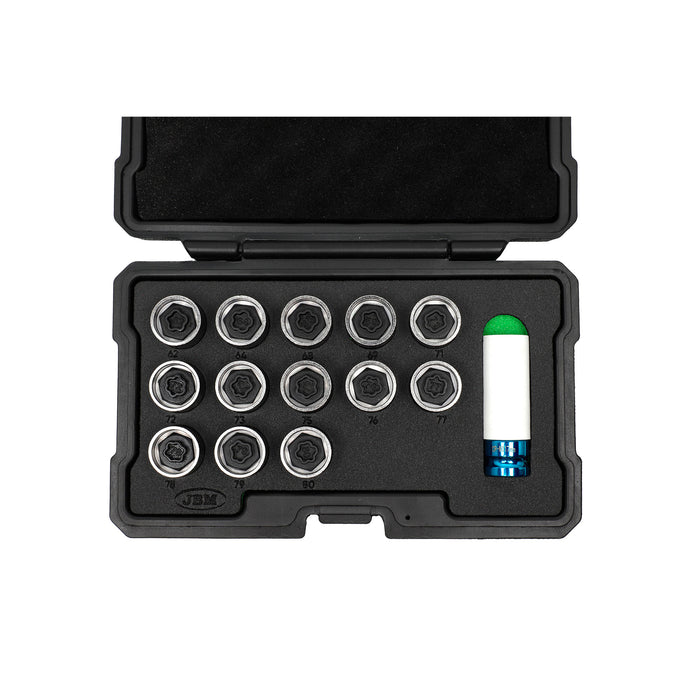 SET DE 14 LLAVES PARA TORNILLO DE BLOQUEO DE RUEDA BMW/MINI