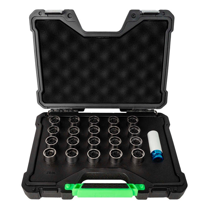 SET 21 LLAVES PARA TORNILLO DE BLOQUEO DE RUEDA OPEL/VAUXHALL (121-140)