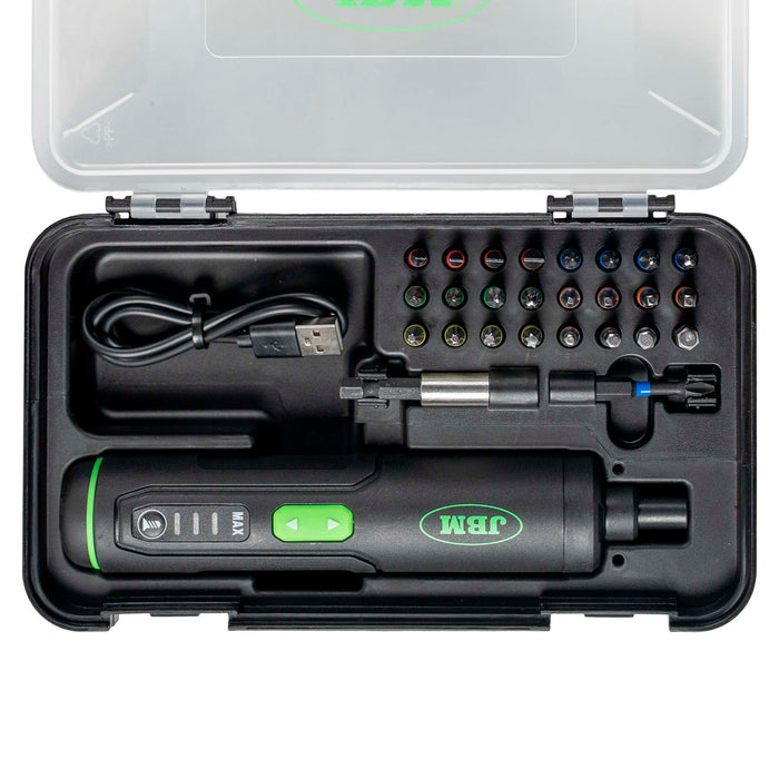 ATORNILLADOR A BATERÍA DE 3 VELOCIDADES CON PUNTAS