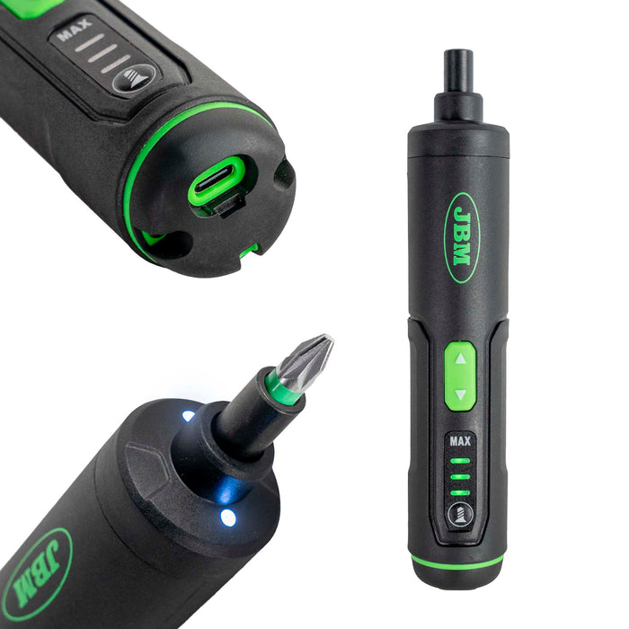 ATORNILLADOR A BATERÍA DE 3 VELOCIDADES CON PUNTAS