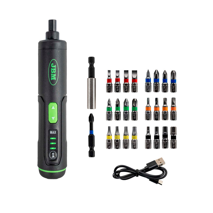 ATORNILLADOR A BATERÍA DE 3 VELOCIDADES CON PUNTAS