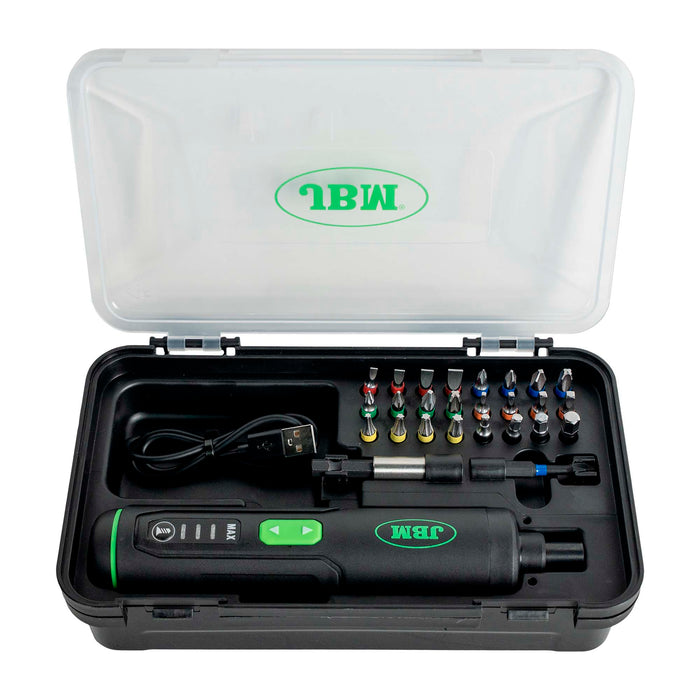 ATORNILLADOR A BATERÍA DE 3 VELOCIDADES CON PUNTAS