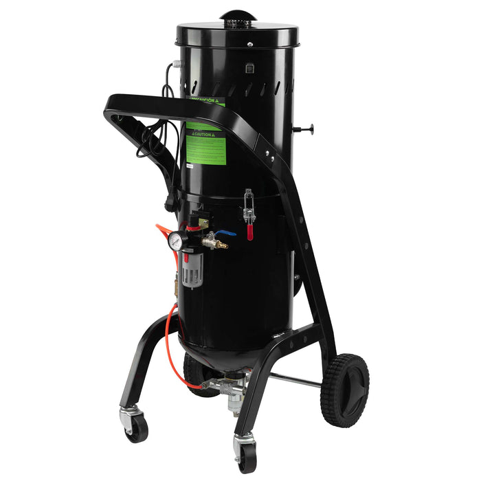 PORTABLE BLAST TANK FOR WALNUT SHELL INTAKE CLEANING – 18 L
