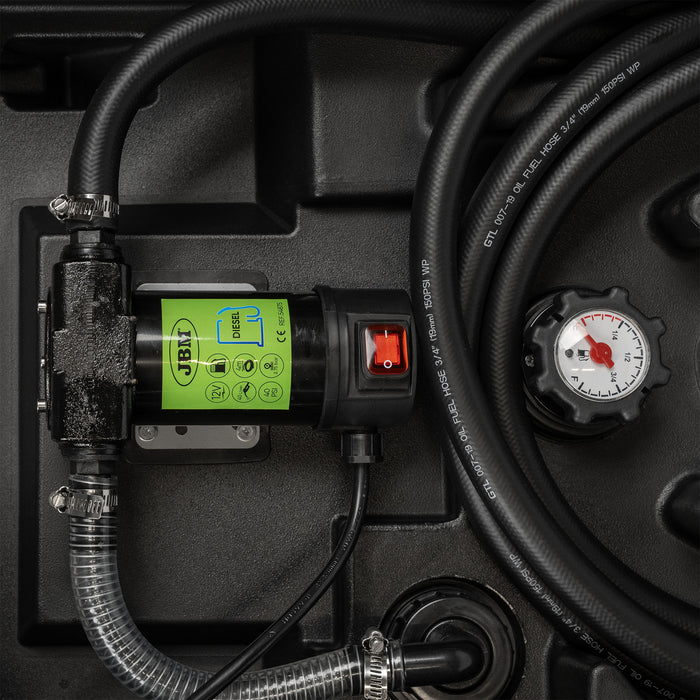 BOMBA ELÉTRICA PARA COMBUSTÍVEL DIESEL COM DEPÓSITO DE 200L