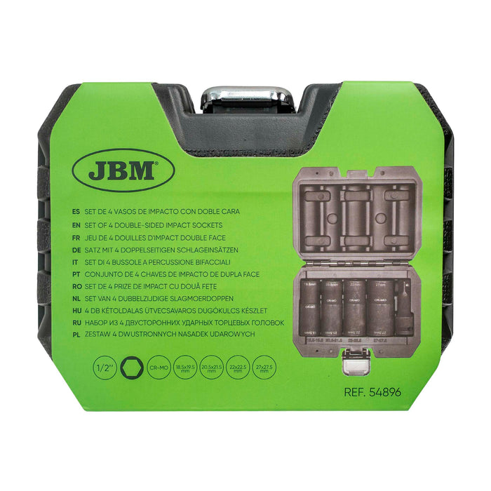 SET DE 4 VASOS DE IMPACTO CON DOBLE CARA