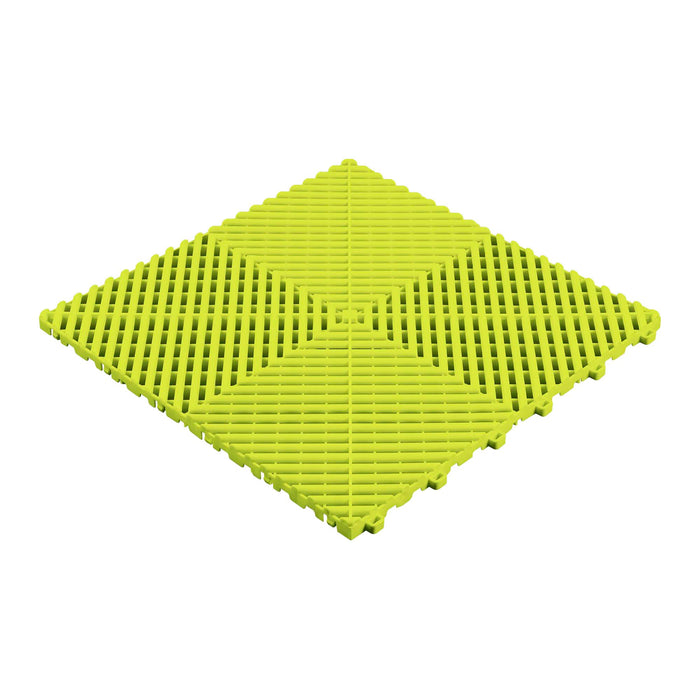 LOT OF 30 UNITS YELLOW PERFORATED PP FLOOR TILES