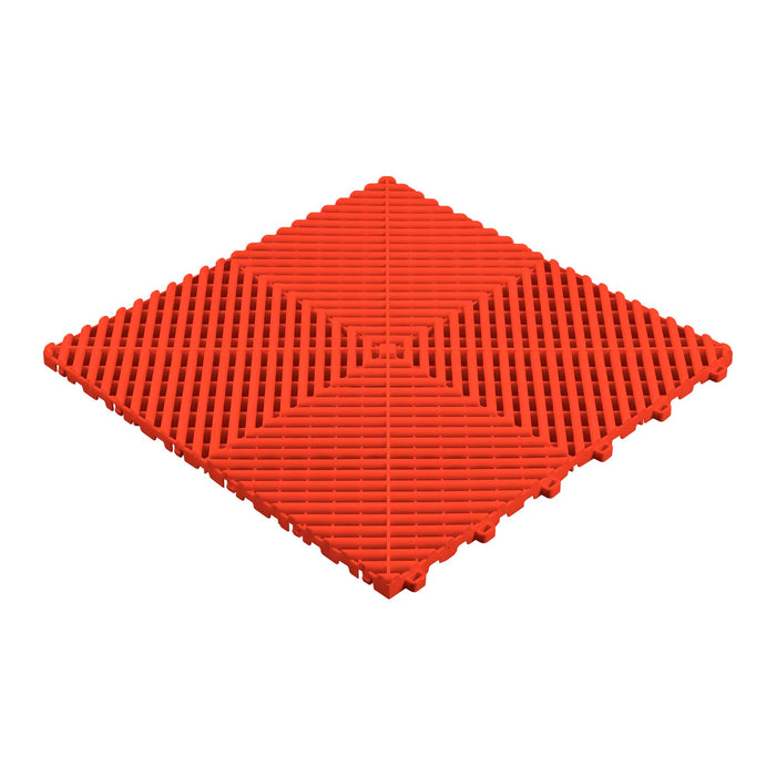 LOT OF 30 RED PERFORATED PP FLOOR TILES