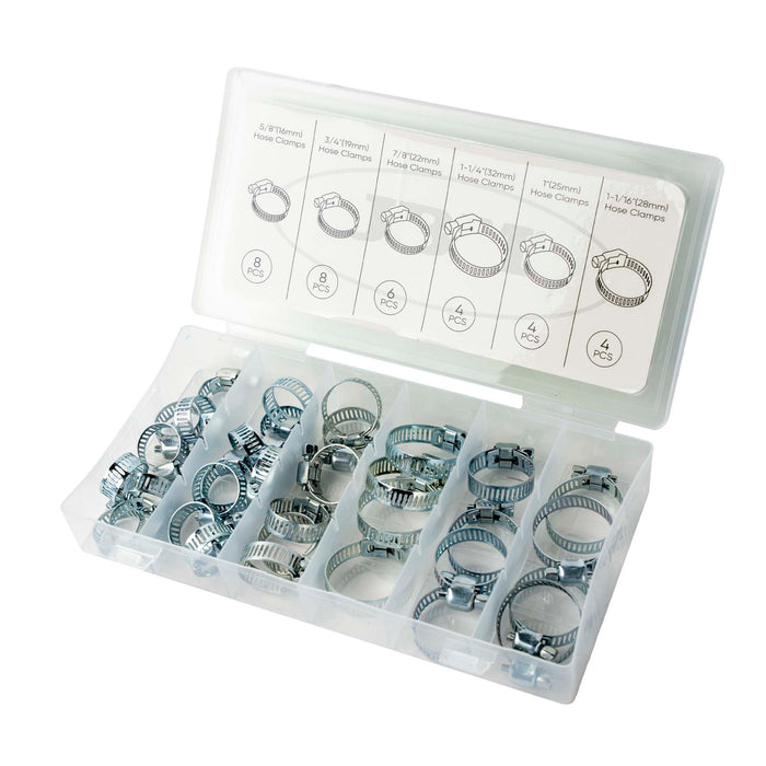 ESTUCHE DE ABRAZADERAS DE TUBO 34PCS