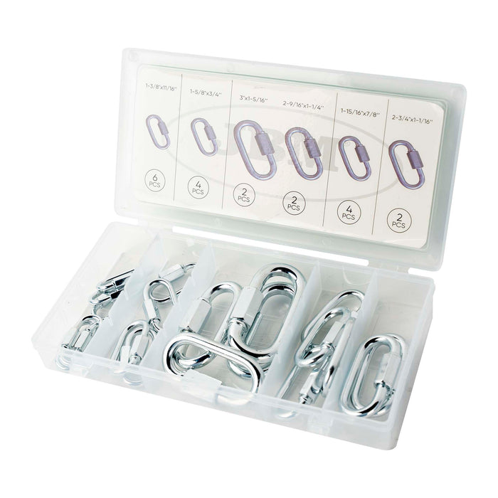 ESTUCHE DE MOSQUETONES CON ROSCA 20PCS