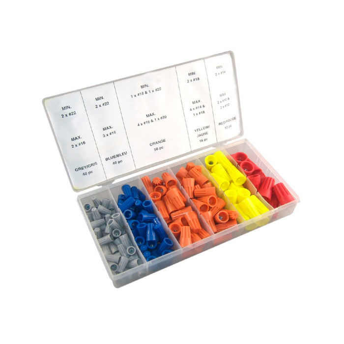 ESTUCHE DE CONECTORES DE CABLE ROSCADOS 158PCS