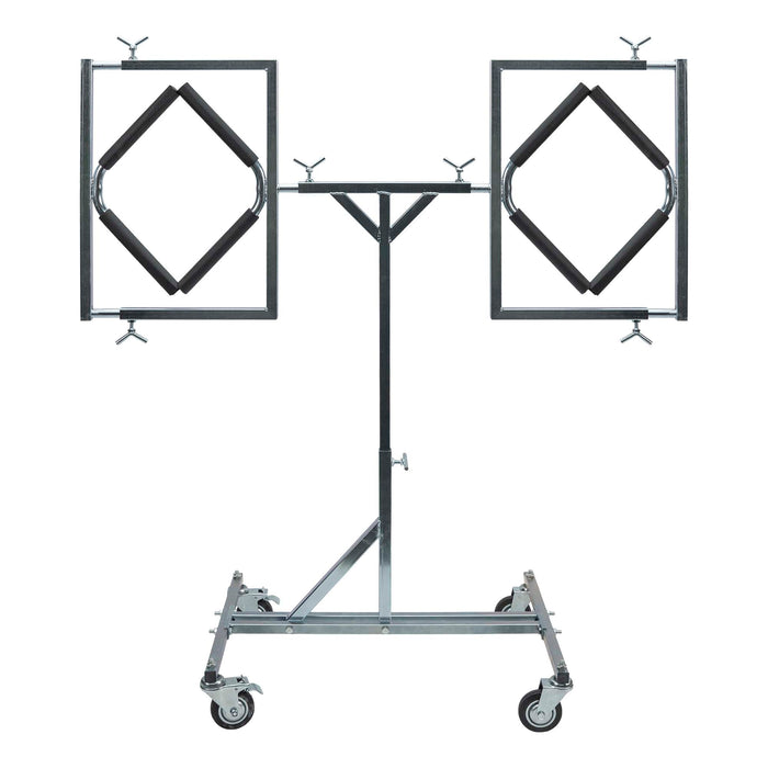 SOPORTE DOBLE AJUSTABLE PARA PINTAR LLANTAS