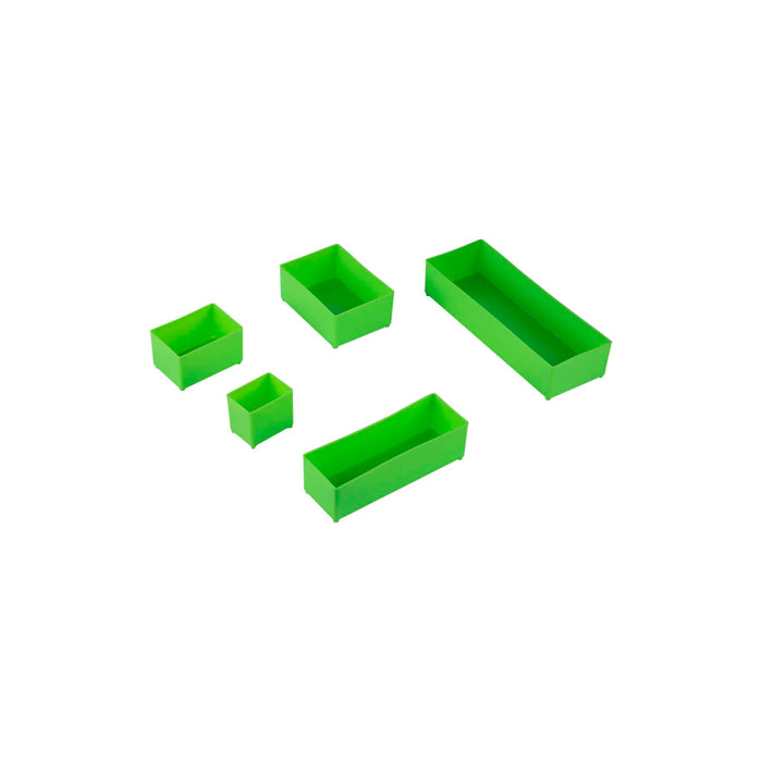 CAJA CON 4 MALETINES DE PLÁSTICO EXTRAÍBLES