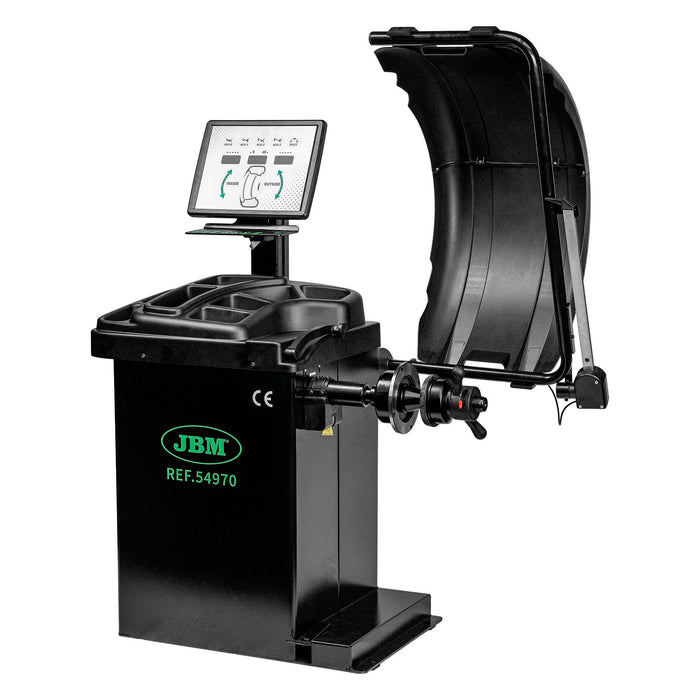 54970 EQUILIBRADORA DIGITAL DE RUEDAS + 55022 DESMONTADORA DE NEUMÁTICOS CON TORRE BASCULANTE