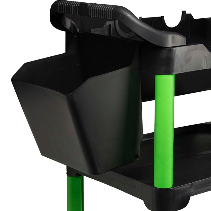 CARRINHO COM 3 BANDEJAS E SUPORTES PARA FERRAMENTAS DE DETAILING