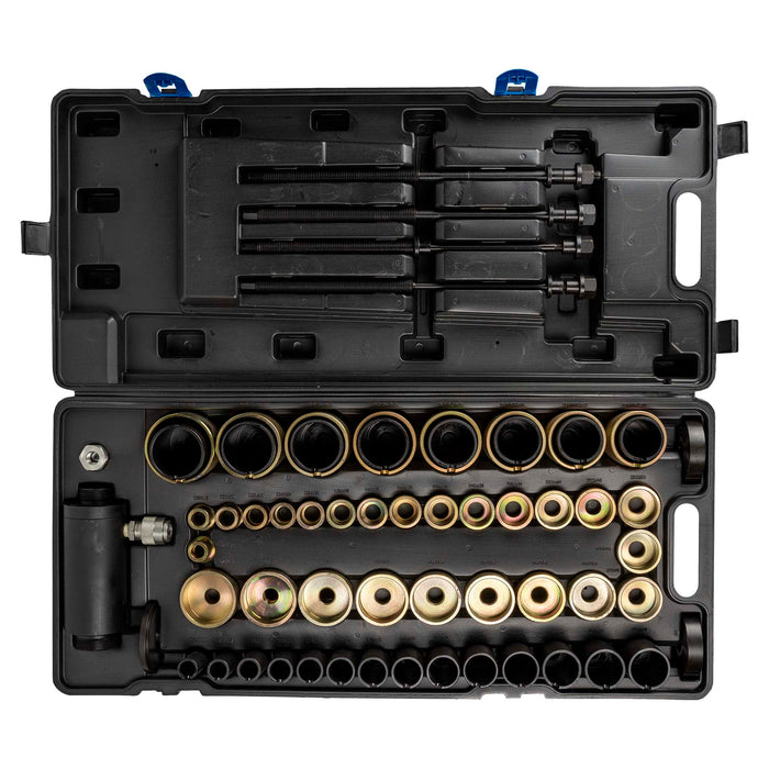 KIT D'EXTRACTION/INSTALLATION DE SILENT BLOCS ET ROULEMENTS HYDRAULIQUE (63 PIÈCES)