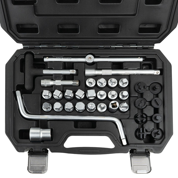 OIL DRAIN PLUG SOCKET SET (34 PCS)