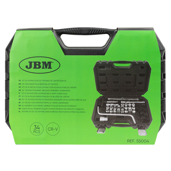 OIL DRAIN PLUG SOCKET SET (34 PCS)