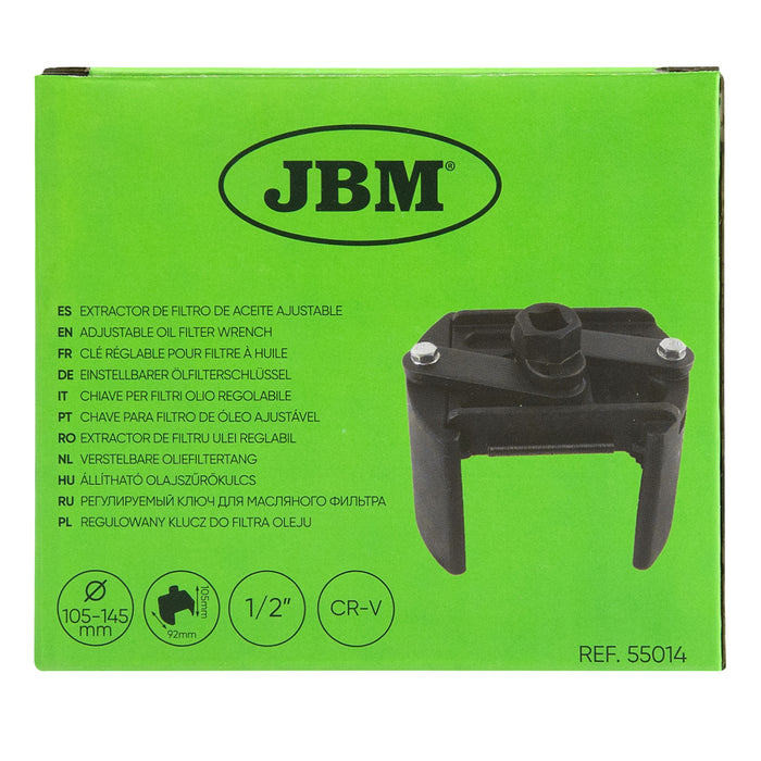 EXTRACTOR DE FILTRO DE ACEITE AJUSTABLE (105-145MM)