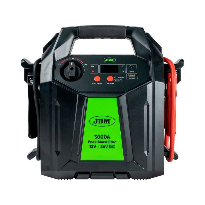 DÉMARREUR DE VÉHICULES MULTIFONCTION AVEC ÉCRAN NUMÉRIQUE ET BATTERIES AU LITHIUM DE 48 000 MAH - 12V/24V
