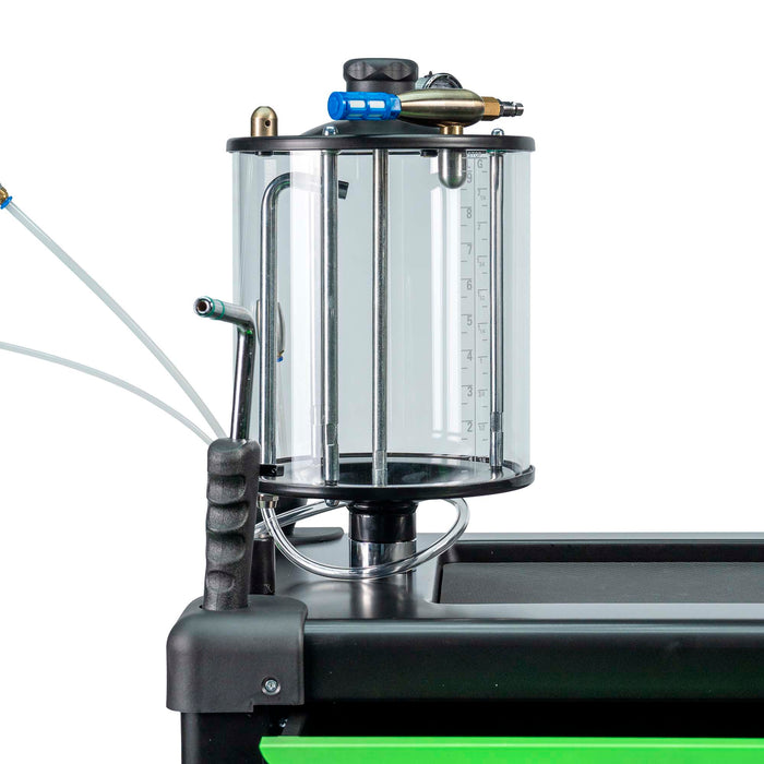CARRO RECOGEDOR DE ACEITE CON SISTEMA DE ASPIRACIÓN Y COMPARTIMENTOS