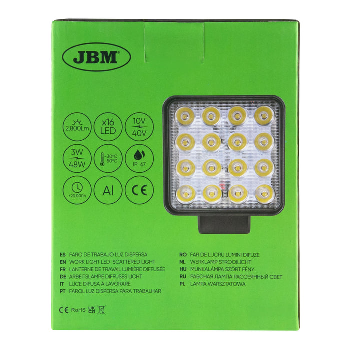 FARO LED DE 2800LM - CUADRADO