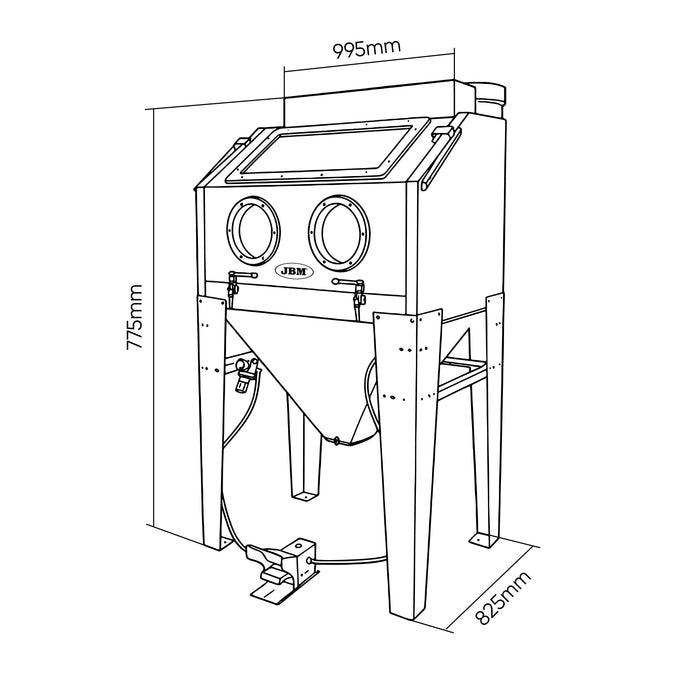 MÁQUINA CHORREADORA DE ARENA - 346L