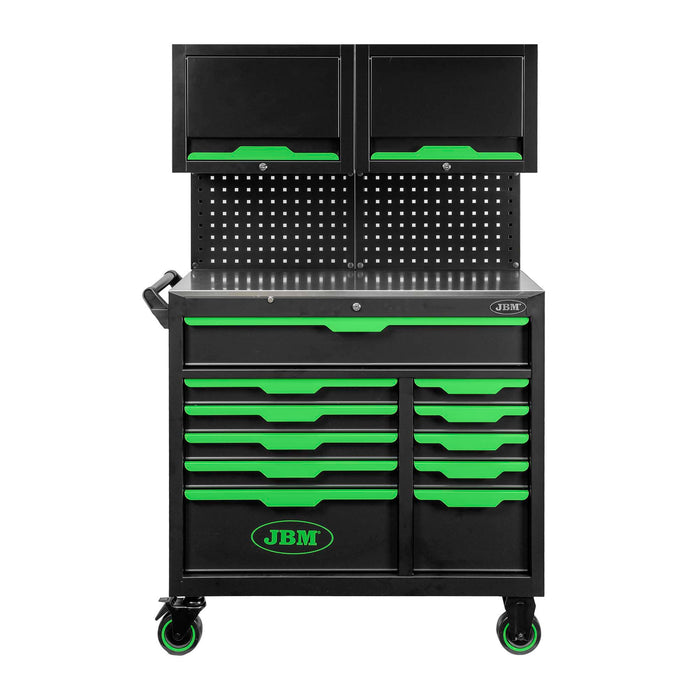 CARRO DE HERRAMIENTAS 11 CAJONES CON PANELES Y ARMARIOS