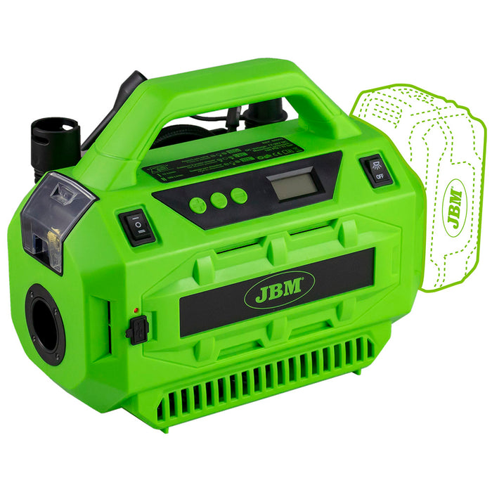 PROMO ELECTR: COMPRESOR A BATERÍA + 2 BATERIAS 4AH + CARGADOR 20V + BOLSA DE HERRAMIENTAS