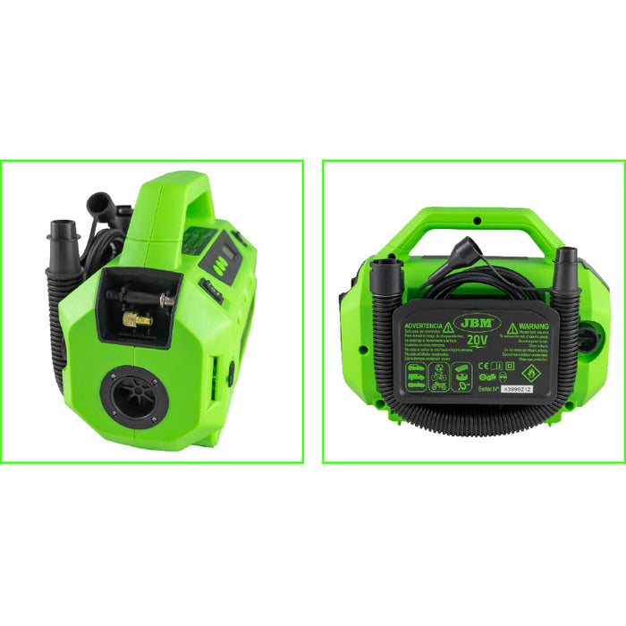 PROMO ELÉCTRICA CON COMPRESOR  + BATERÍA 4.0AH + BATERÍA 6.0AH + CARGADOR 20V + MOCHILA