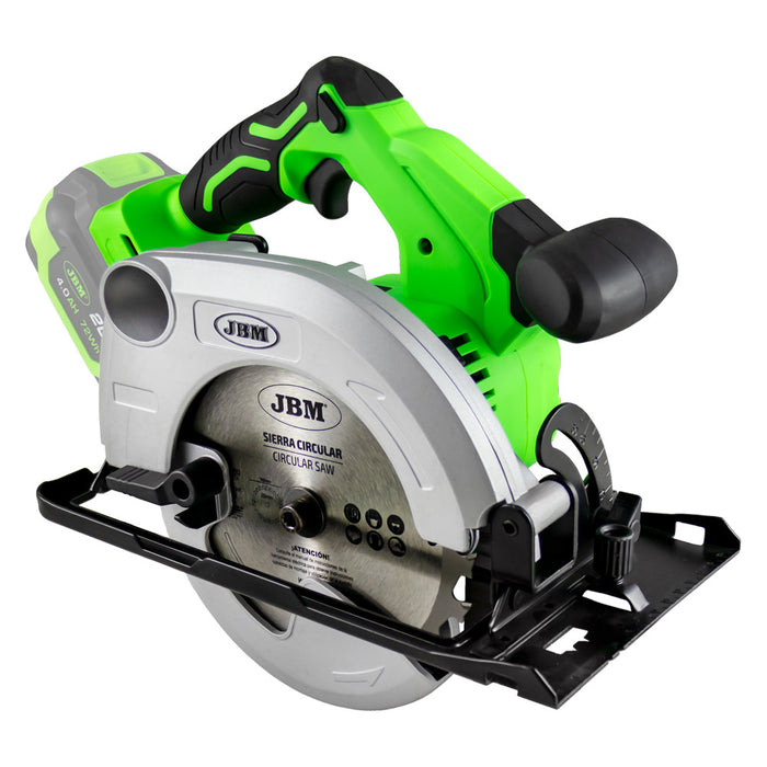 SIERRA CIRCULAR A BATERÍA + BATERIA 4 AH + CARGADOR 20V + BOLSA DE HERRAMIENTAS