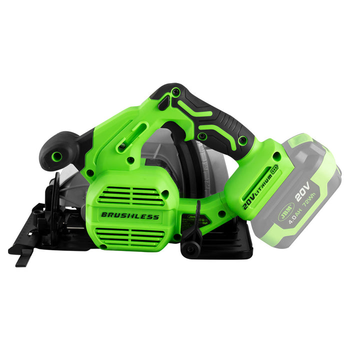 SIERRA CIRCULAR A BATERÍA + BATERIA 4 AH + CARGADOR 20V + BOLSA DE HERRAMIENTAS