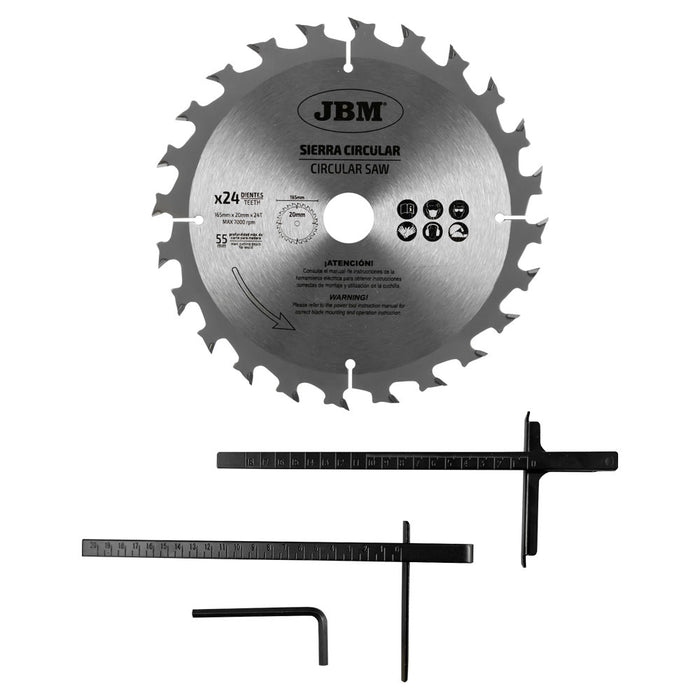 SIERRA CIRCULAR A BATERÍA + 2 BATERIAS 4AH + CARGADOR 20V + BOLSA DE TRANSPORTES