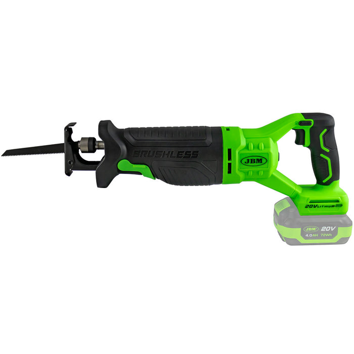 SIERRA DE SABLE A BATERÍA  + BATERIAS 4AH + CARGADOR 20V + BOLSA DE HERRAMIENTAS