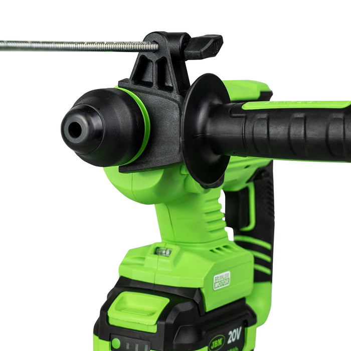 MARTILLO PERCUTOR SDS A BATERÍA + BATERIA 4AH + CARGADOR 20V + BOLSA DE HERRAMIENTAS