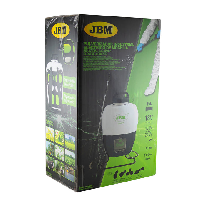 PROMO ELÉCTRICA CON PULVERIZADOR 60027 + BATERÍA 4.0 AH X2 + CARGADOR 20V + MOCHILA