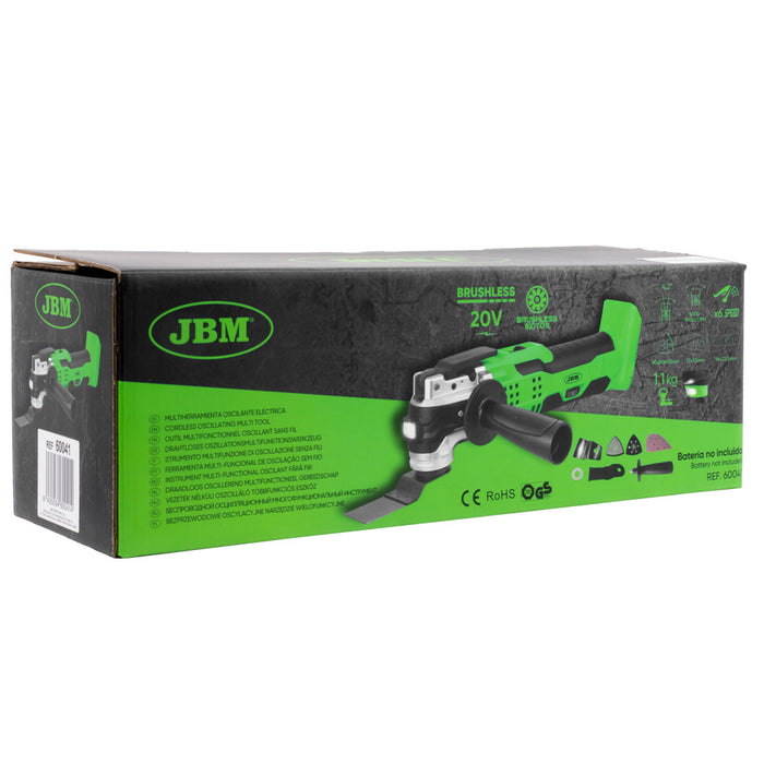 PROMO MULTIHERRAMIENTA OSCILANTE A BATERÍA + BATERIA 4AH + BATERIA 6AH + CARGADOR 20V + BOLSA DE HERRAMIENTAS