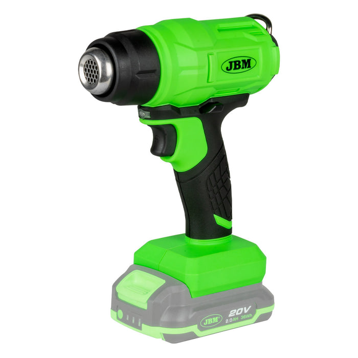 PROMO PISTOLA DE CALOR + BATERIA 6AH + CARGADOR 20V + BOLSA DE HERRAMIENTAS