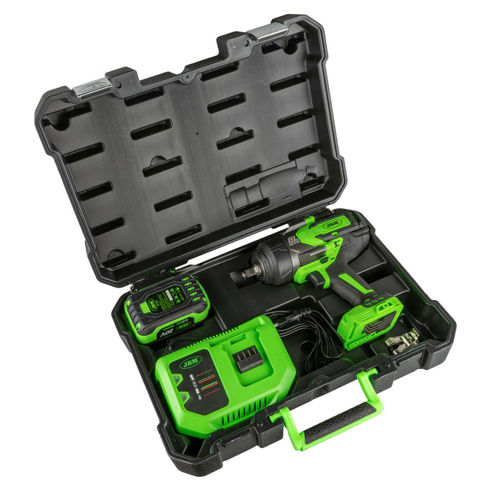 60044C PISTOLA DE IMPACTO BRUSHLESS A BATERÍA 1/2" 1300NM + 52342 SET DE 11 VASOS DE IMPACTO
