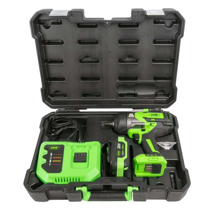 60044C PISTOLA DE IMPACTO BRUSHLESS A BATERÍA 1/2" 1300NM + 52342 SET DE 11 VASOS DE IMPACTO