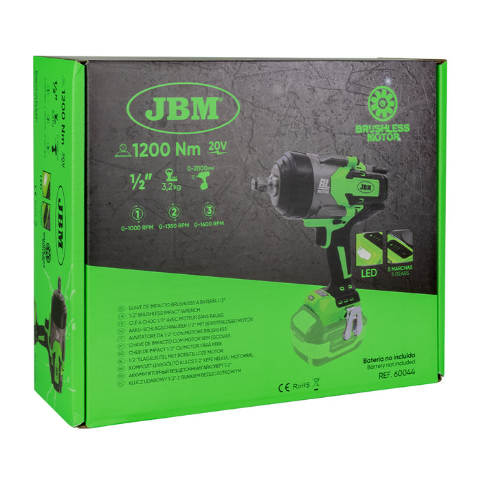 PROMO  PISTOLA DE IMPACTO 1/2" +  BATERÍA 6AH + CARGADOR 20V  +  PORTÁTIL + BOLSA DE HERRAMIENTAS