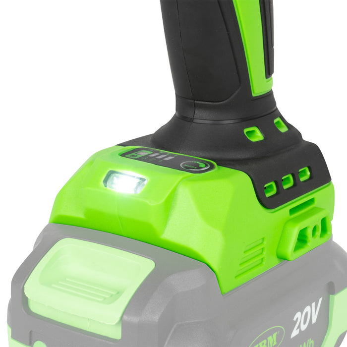 PISTOLA DE IMPACTO BRUSHLESS A BATERÍA 1/2" 800NM