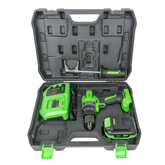 TALADRO PERCUTOR A BATERIA + ESTUCHES DE BROCAS ALBAÑILERÍA+ ESTUCHE DE BROCAS HELICOIDALES