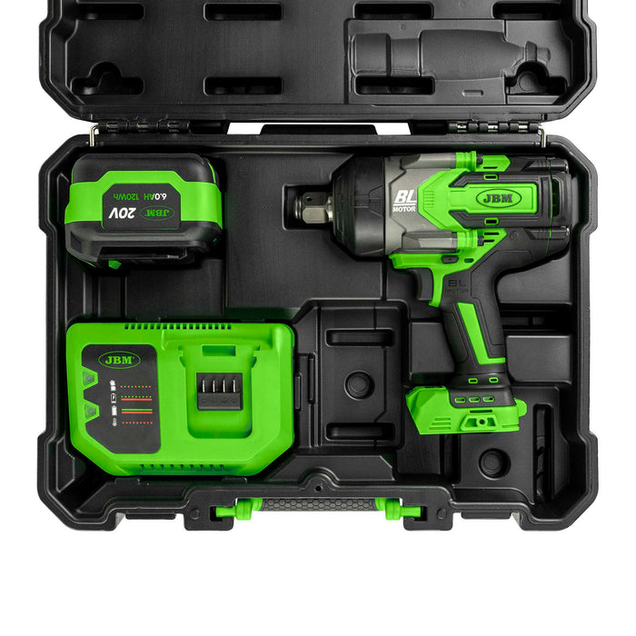 3/4" 1800NM BRUSHLESS CORDLESS IMPACT WRENCH WITH CARRYING CASE + XS JACKET