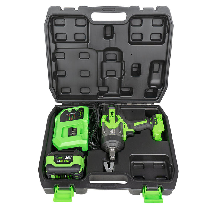 PISTOLA DE IMPACTO BRUSHLESS A BATERÍA 3/4"" 1300NM CON MALETÍN + PALETILLA REGALO
