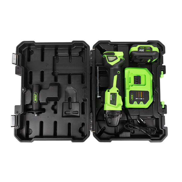 BRUSHLESS ANGLE GRINDER 125MM WITH CARRYING CASE + 2XL JACKET