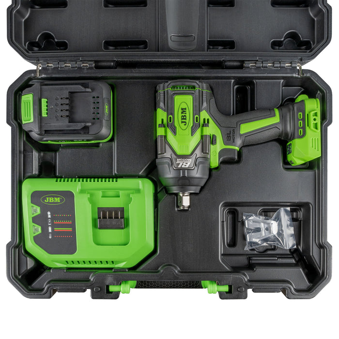 1/2" 1000NM CORDLESS BRUSHLESS IMPACT WRENCH WITH CARRYING CASE + SIZE S JACKET