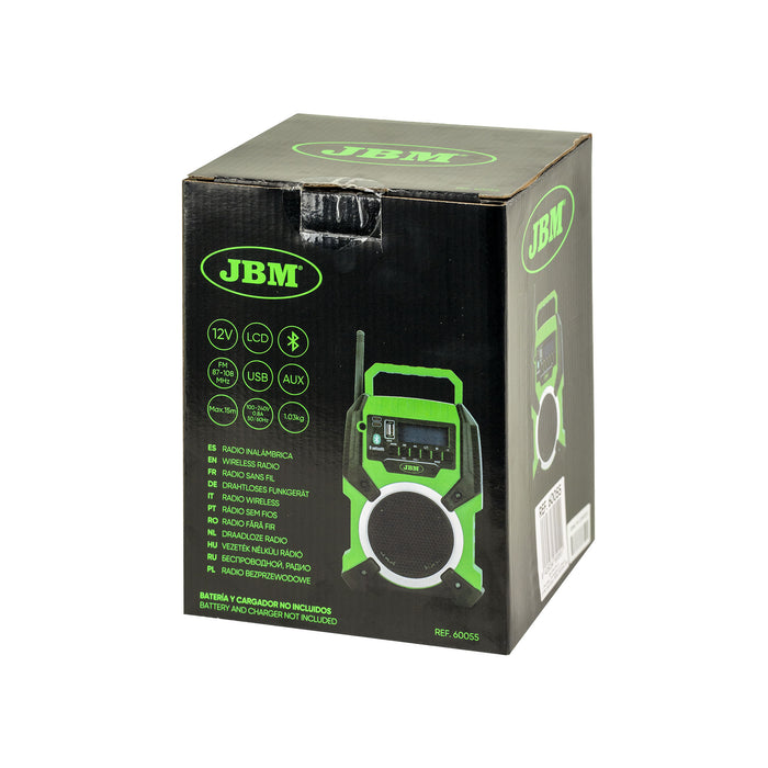 RADIO INALÁMBRICA A BATERÍA - 12V